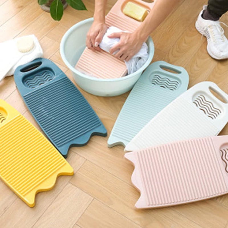 Cansybil Non-Slip Laundry Washing Board, Household Washboard, Hand Wash Board, Manual Wash Clothes Laundry Pad Scrubbing Board for Household(15.7x8.07x1.06inches) (A-White) - Image 3
